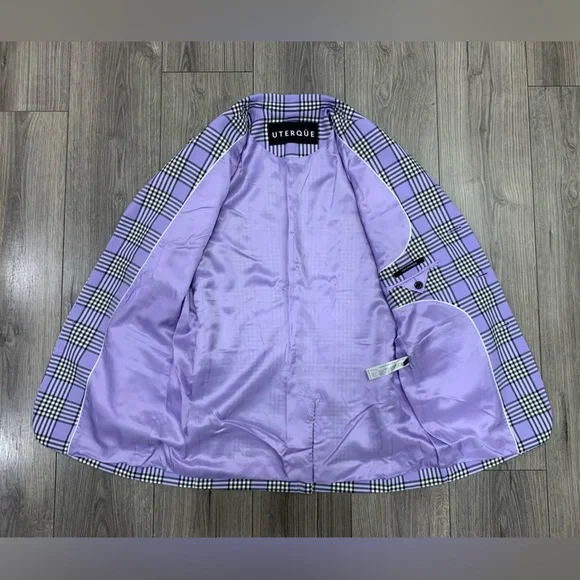 Uterque Check 2‎ Piece Suit Sz S NWOT - Picture 8 of 16